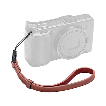 SmallRig 5684 Кожаный кистевой ремень для компактной камеры Quick Release Wrist Strap (Red) 
