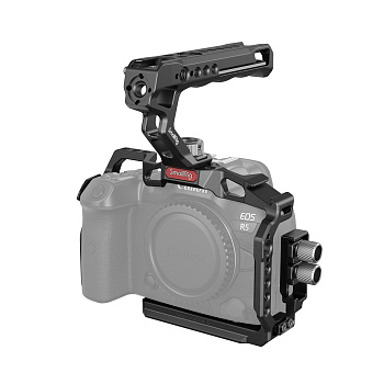 SmallRig 3830C Комплект для цифровых камер CanonR5/R6/R5С, клетка, фиксатор кабеля и боковая ручка.
