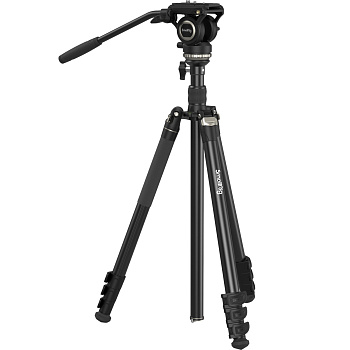 SmallRig 4475 штатив CT210 с видеоголовой/алюминиевый с клипсами Video Tripod Kit