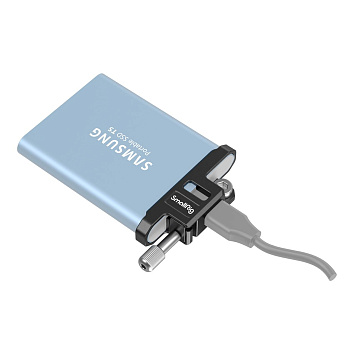 SmallRig 3300 Фиксатор кабеля SSD диска Samsung T5 для клетки камеры BMPCC 6K Pro