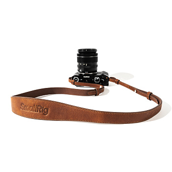 SmallRig 5209 Кожаный плечевой ремень для камеры Universal Leather Camera Shoulder Strap (Brown)