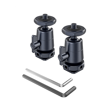 SmallRig 2948B Шаровая головка с креплением Removable Cold Shoe Mount (2 шт.)
